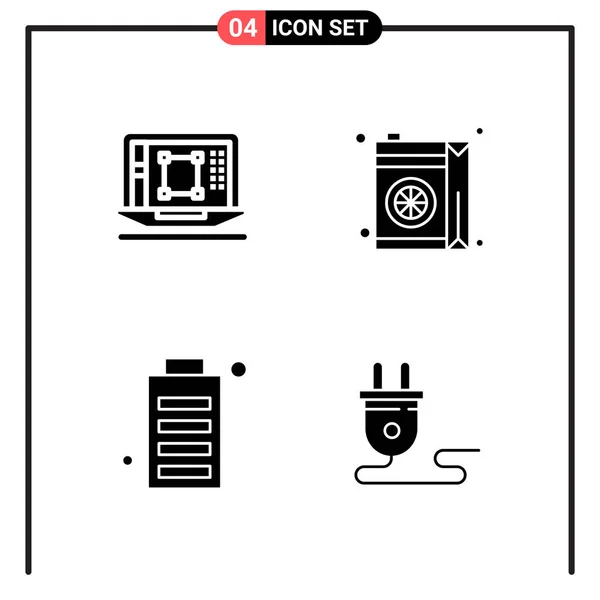 Set Dari Ikon Kreatif Universal Cukup Ilustrasi Vektor Untuk Aplikasi - Stok Vektor