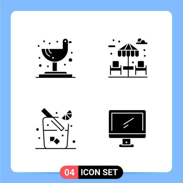 Conjunto Iconos Creativos Universales Simplemente Vector Ilustraciones Para Aplicaciones Web — Archivo Imágenes Vectoriales