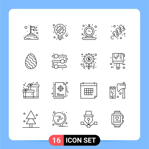 Conjunto Iconos Creativos Universales Simplemente Vector Ilustraciones Para Aplicaciones Web — Vector de stock