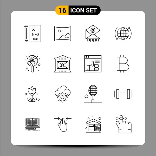 Set Universal Creative Icons Simply Vector Illustrations Web Mobile Apps — Stock Vector