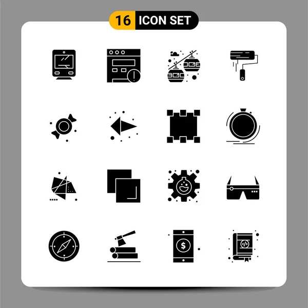 Set Dari Ikon Kreatif Universal Cukup Ilustrasi Vektor Untuk Aplikasi - Stok Vektor