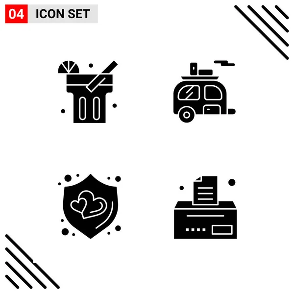 Conjunto Iconos Creativos Universales Simplemente Vector Ilustraciones Para Aplicaciones Web — Vector de stock