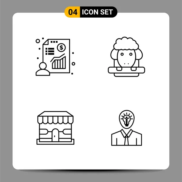 Set Universal Creative Icons Simply Vector Illustrations Web Mobile Apps — Stock Vector