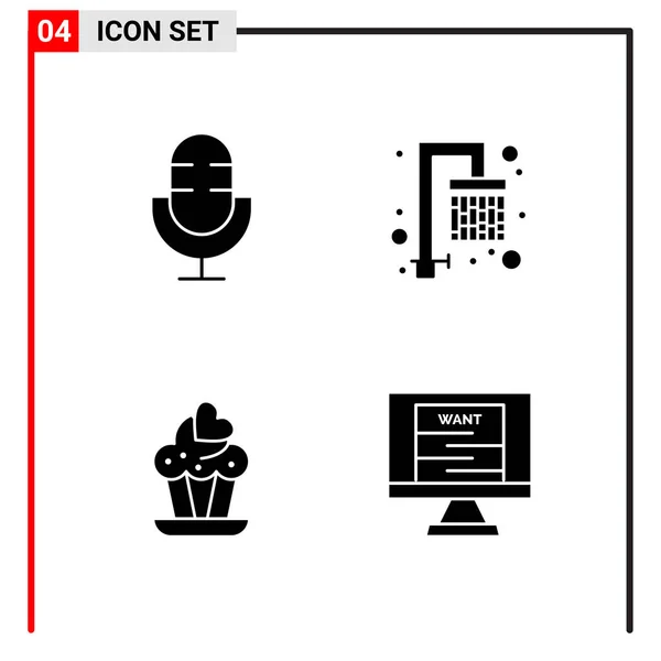 Set Universeller Kreativer Symbole Einfach Vektorillustrationen Für Web Und Mobile — Stockvektor