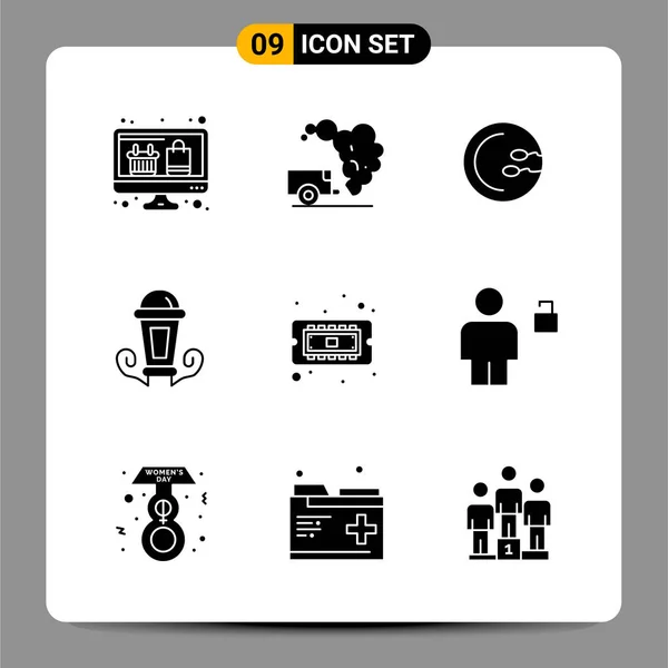 Conjunto Iconos Creativos Universales Simplemente Vector Ilustraciones Para Aplicaciones Web — Vector de stock