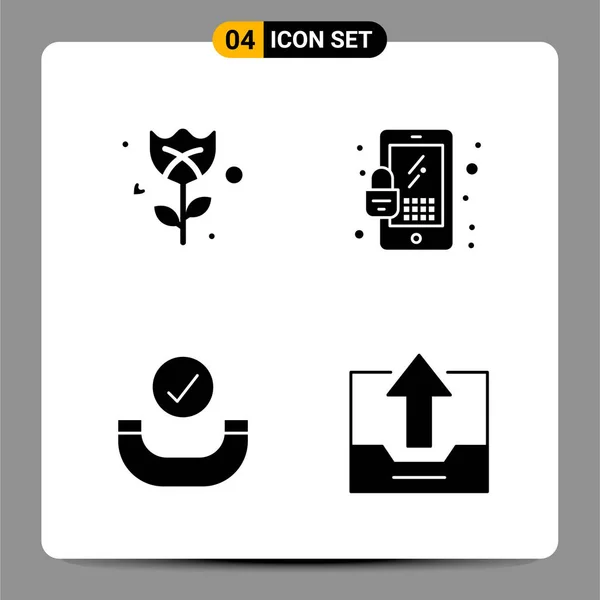 Conjunto Iconos Creativos Universales Simplemente Vector Ilustraciones Para Aplicaciones Web — Archivo Imágenes Vectoriales