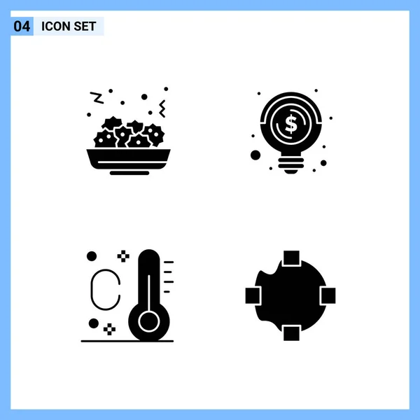 Conjunto Iconos Creativos Universales Simplemente Vector Ilustraciones Para Aplicaciones Web — Vector de stock