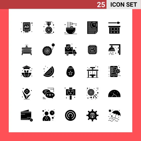 Σύνολο 25 Universal Business Icons Vector — Διανυσματικό Αρχείο