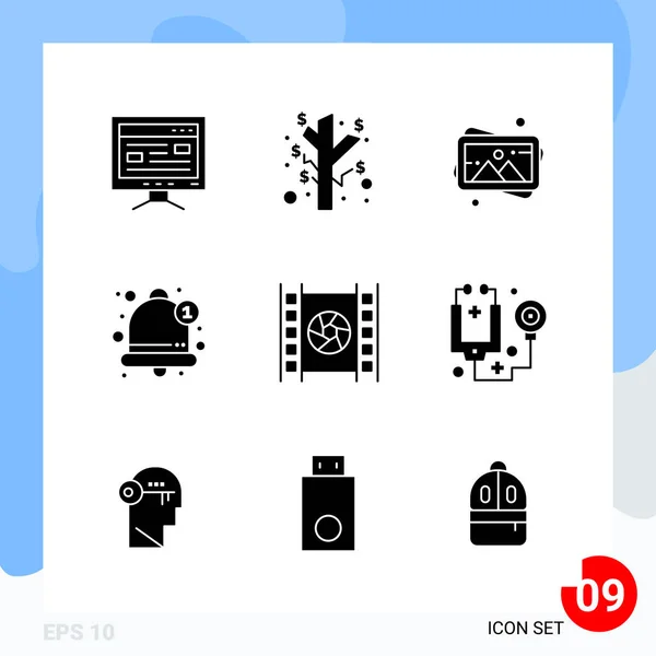 Conjunto Iconos Creativos Universales Simplemente Vector Ilustraciones Para Aplicaciones Web — Vector de stock