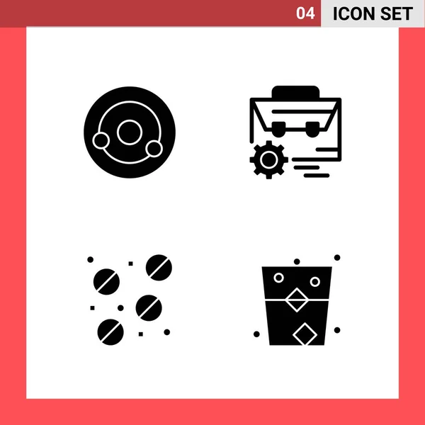 Conjunto Iconos Creativos Universales Simplemente Vector Ilustraciones Para Aplicaciones Web — Vector de stock