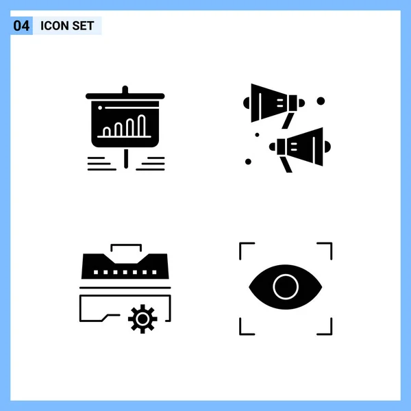 Conjunto Iconos Creativos Universales Simplemente Vector Ilustraciones Para Aplicaciones Web — Vector de stock