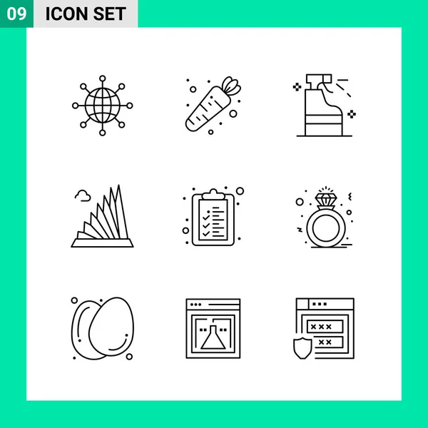 Set de 25 iconos de negocio universales Vector — Vector de stock