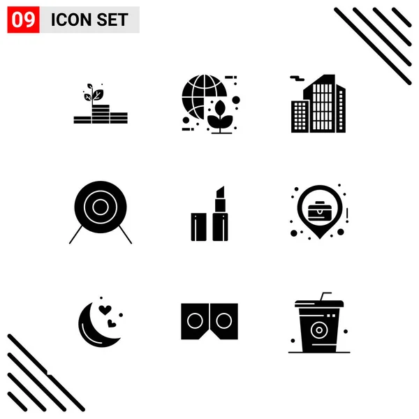 Conjunto Iconos Creativos Universales Simplemente Vector Ilustraciones Para Aplicaciones Web — Archivo Imágenes Vectoriales