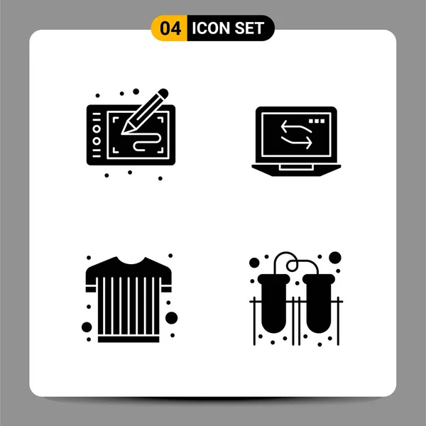 Conjunto Iconos Creativos Universales Simplemente Vector Ilustraciones Para Aplicaciones Web — Archivo Imágenes Vectoriales