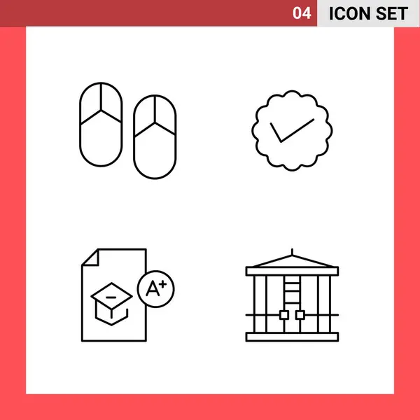 Conjunto Iconos Creativos Universales Simplemente Vector Ilustraciones Para Aplicaciones Web — Archivo Imágenes Vectoriales