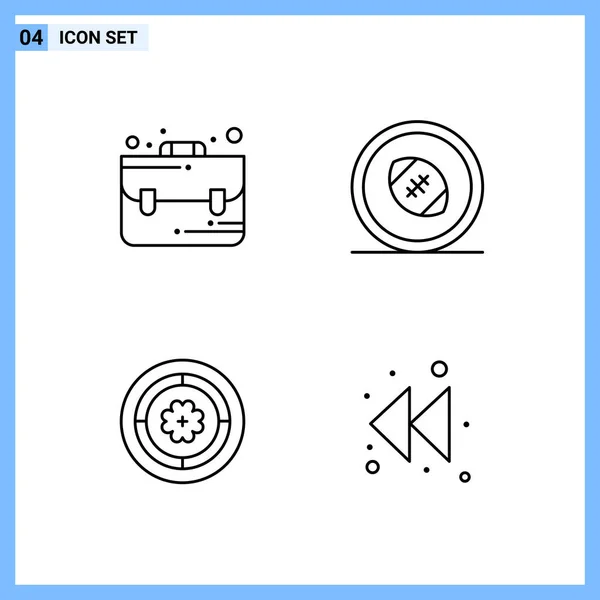 Conjunto Iconos Creativos Universales Simplemente Vector Ilustraciones Para Aplicaciones Web — Vector de stock