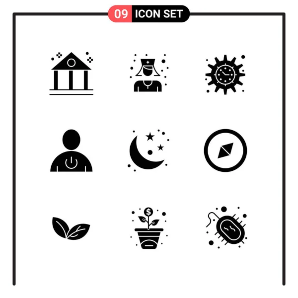 Conjunto Iconos Creativos Universales Simplemente Vector Ilustraciones Para Aplicaciones Web — Vector de stock