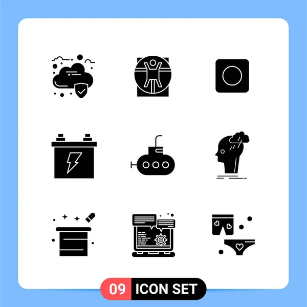 Conjunto Iconos Creativos Universales Simplemente Vector Ilustraciones Para Aplicaciones Web — Vector de stock