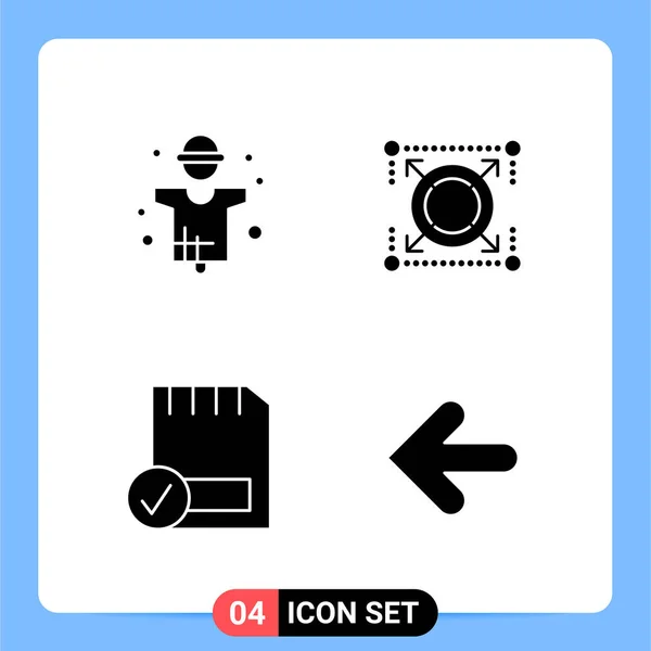 Conjunto Iconos Creativos Universales Simplemente Vector Ilustraciones Para Aplicaciones Web — Vector de stock