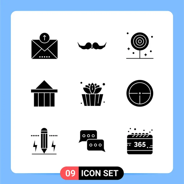 Conjunto Iconos Creativos Universales Simplemente Vector Ilustraciones Para Aplicaciones Web — Archivo Imágenes Vectoriales