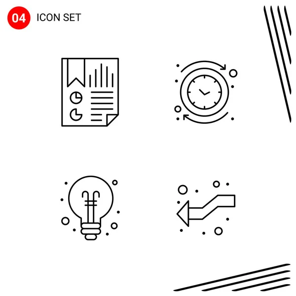 Set de 25 iconos de negocio universales Vector — Archivo Imágenes Vectoriales