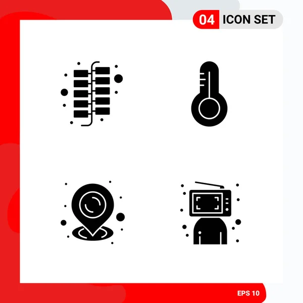 Set Universal Creative Icons Simply Vector Illustrations Web Mobile Apps — Stock Vector