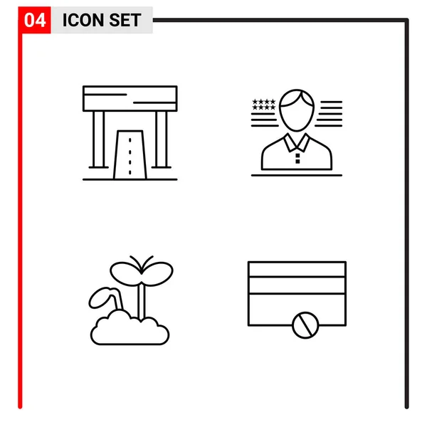 Set Universal Creative Icons Simply Vector Illustrations Web Mobile Apps — Stock Vector