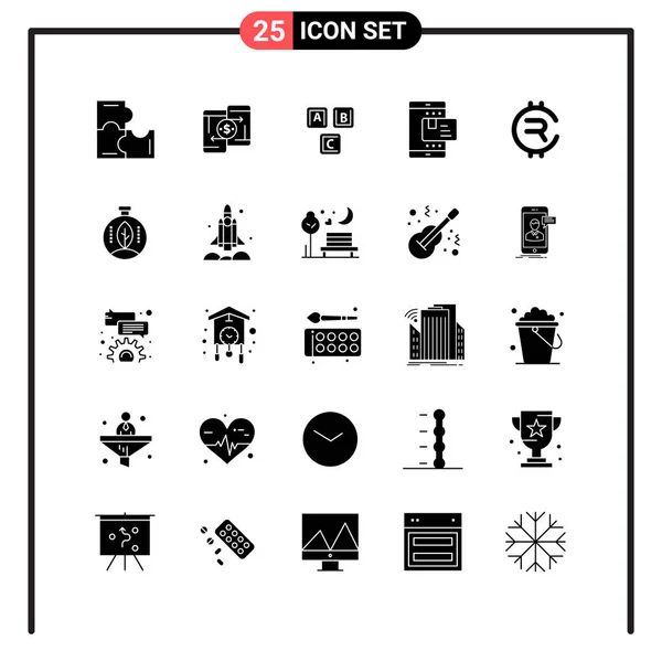 Conjunto Iconos Creativos Universales Simplemente Vector Ilustraciones Para Aplicaciones Web — Vector de stock