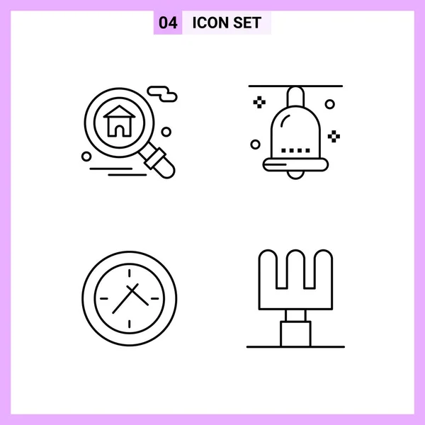 Conjunto Iconos Creativos Universales Simplemente Vector Ilustraciones Para Aplicaciones Web — Vector de stock