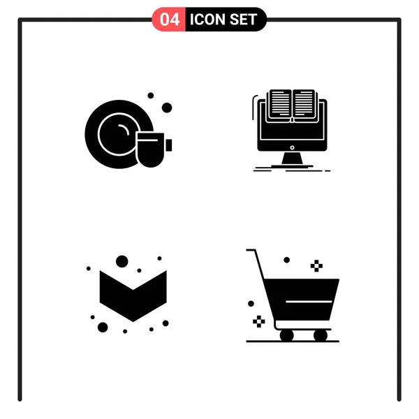 Conjunto Iconos Creativos Universales Simplemente Vector Ilustraciones Para Aplicaciones Web — Vector de stock