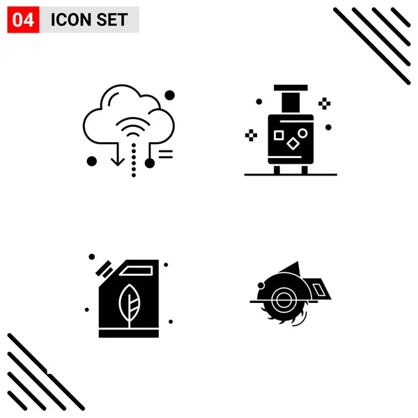 Conjunto Iconos Creativos Universales Simplemente Vector Ilustraciones Para Aplicaciones Web — Archivo Imágenes Vectoriales