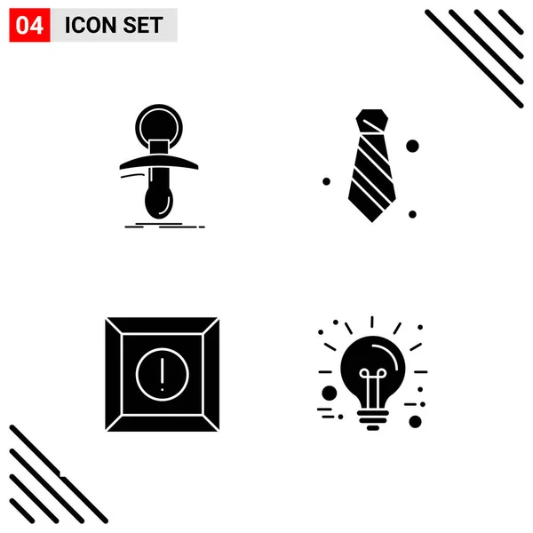 Conjunto Iconos Creativos Universales Simplemente Vector Ilustraciones Para Aplicaciones Web — Archivo Imágenes Vectoriales