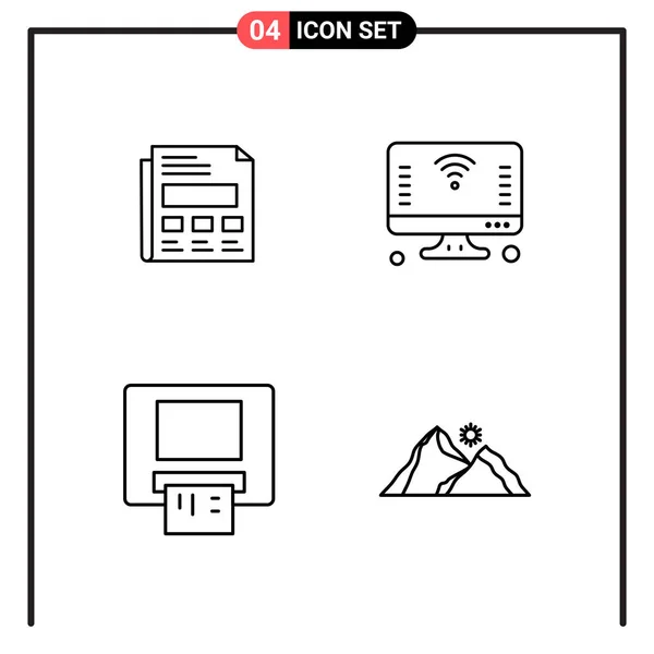 Set de 25 iconos de negocio universales Vector — Vector de stock