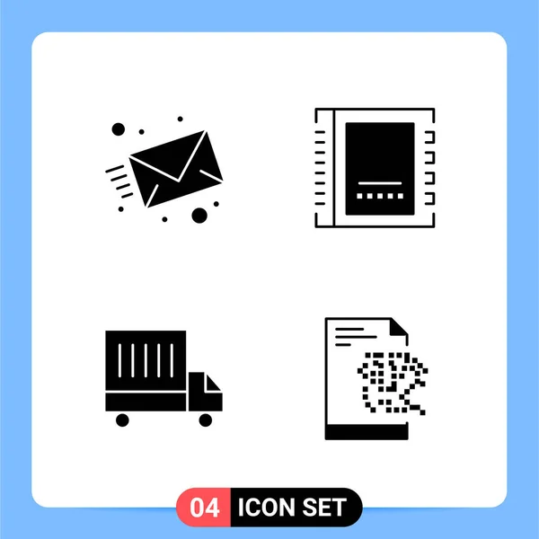 Conjunto Iconos Creativos Universales Ilustración Vectorial — Vector de stock