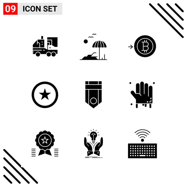 Conjunto Iconos Creativos Universales Simplemente Vector Ilustraciones Para Aplicaciones Web — Vector de stock