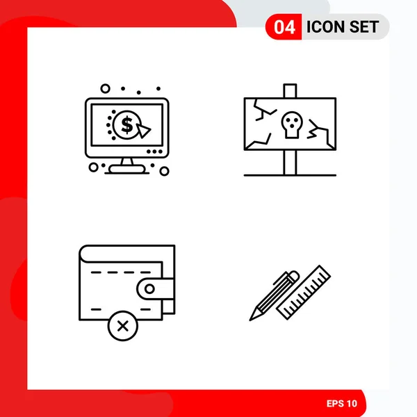 Set van 25 Universele Business Iconen Vector — Stockvector