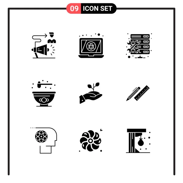 Conjunto Iconos Creativos Universales Simplemente Vector Ilustraciones Para Aplicaciones Web — Archivo Imágenes Vectoriales