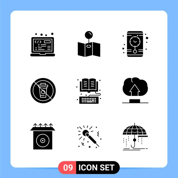 Conjunto Iconos Creativos Universales Simplemente Vector Ilustraciones Para Aplicaciones Web — Archivo Imágenes Vectoriales