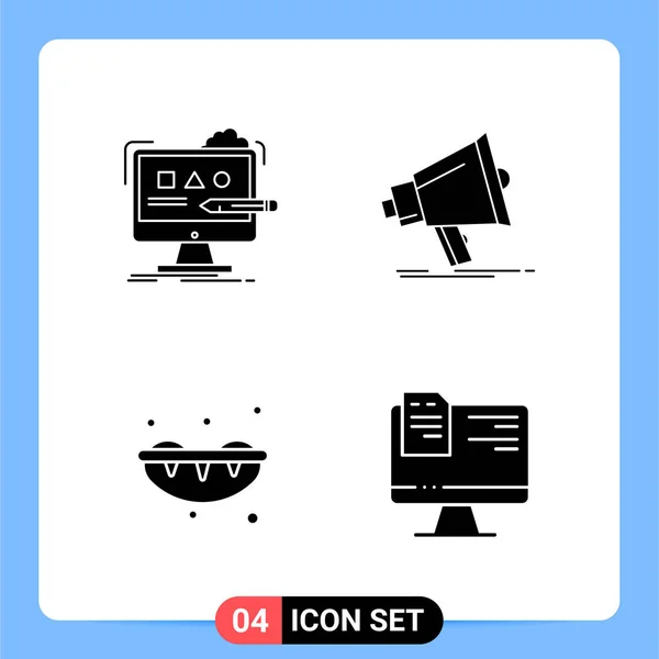 Conjunto Iconos Creativos Universales Simplemente Vector Ilustraciones Para Aplicaciones Web — Vector de stock