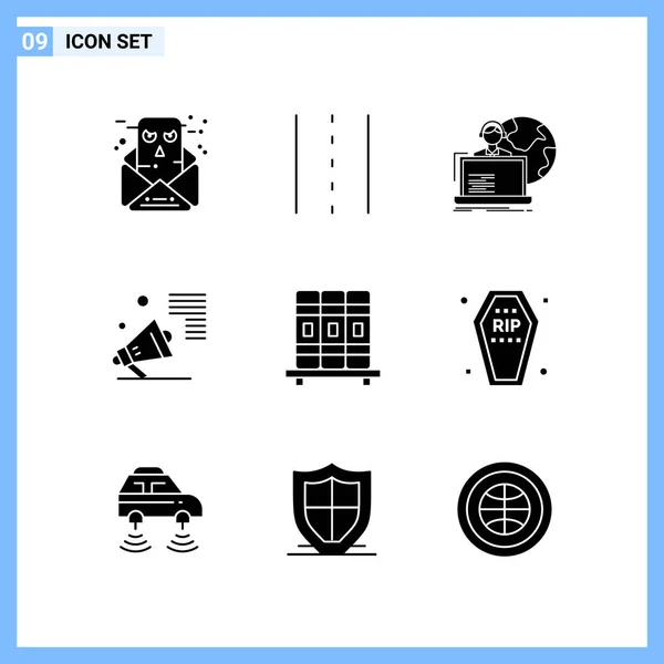 Creative Icons Set Design White Background — Stock Vector