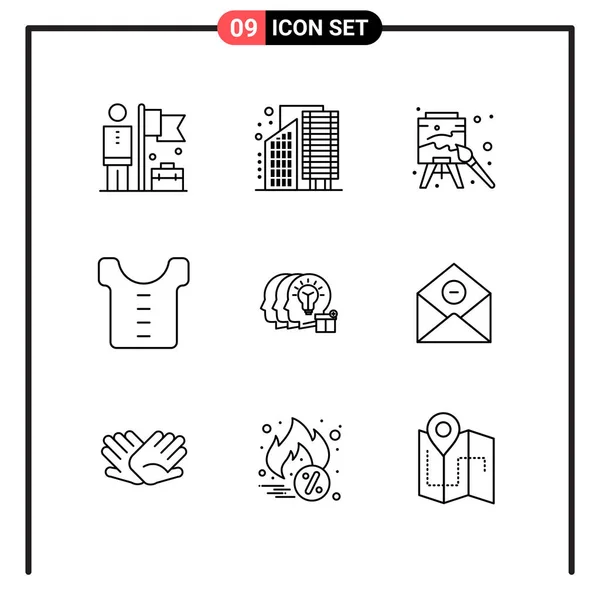 Set Universal Creative Icons Simply Vector Illustrations Web Mobile Apps — Stock Vector