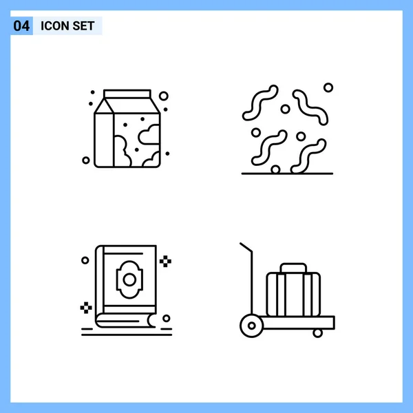 Set Universeller Kreativer Symbole Vektor Illustration — Stockvektor