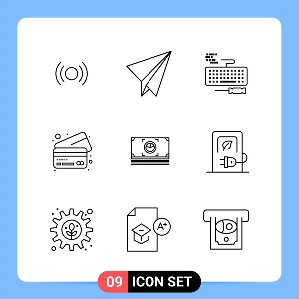 Set de 25 iconos de negocio universales Vector — Vector de stock