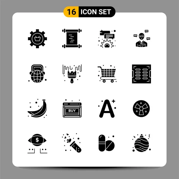 Conjunto Iconos Creativos Universales Simplemente Vector Ilustraciones Para Aplicaciones Web — Archivo Imágenes Vectoriales