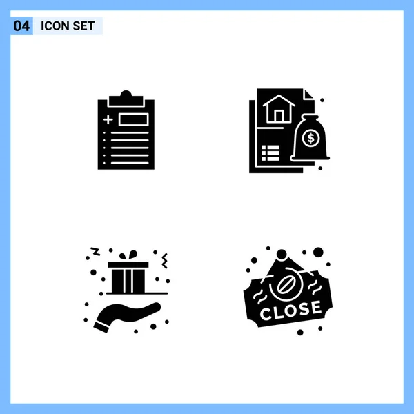 Conjunto Iconos Creativos Universales Simplemente Vector Ilustraciones Para Aplicaciones Web — Vector de stock