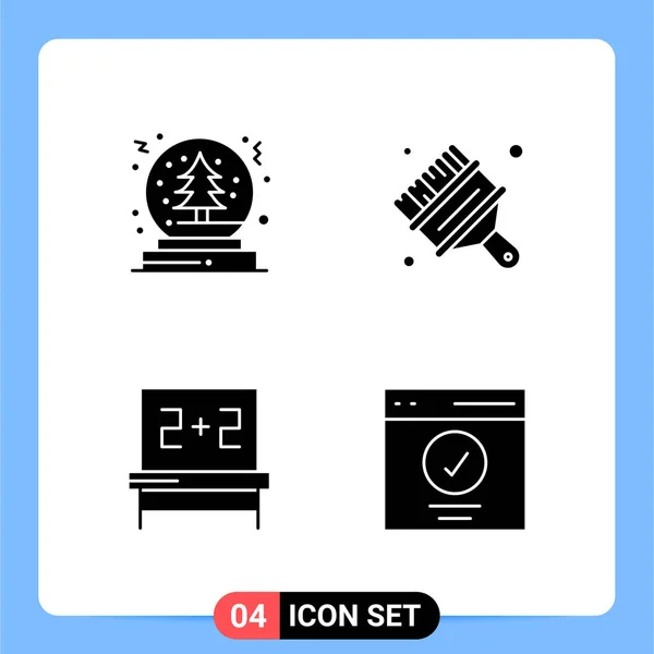 Conjunto Iconos Creativos Universales Simplemente Vector Ilustraciones Para Aplicaciones Web — Archivo Imágenes Vectoriales