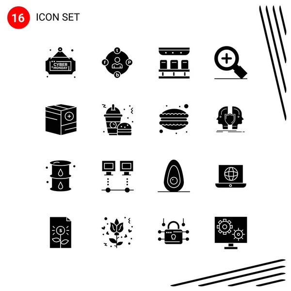 Conjunto Iconos Creativos Universales Simplemente Vector Ilustraciones Para Aplicaciones Web — Vector de stock