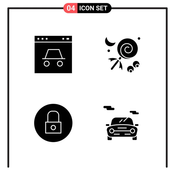 Conjunto Iconos Creativos Universales Simplemente Vector Ilustraciones Para Aplicaciones Web — Vector de stock