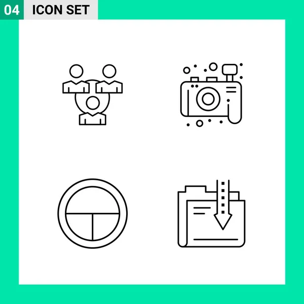 Set of 25 Universal Business Icons Vector — Stockový vektor