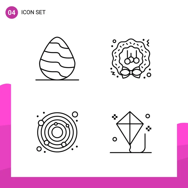 Set Universal Creative Icons Simply Vector Illustrations Web Mobile Apps — Stock Vector